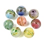 Handmade Lampwork Beads, Round with Landscape