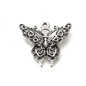 Tibetan Style Alloy Pendants, Cadmium Free & Lead Free, Butterfly