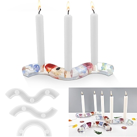 DIY Candle Holder Silicone Molds, Resin Casting Molds, for UV Resin & Epoxy Resin Craft Making