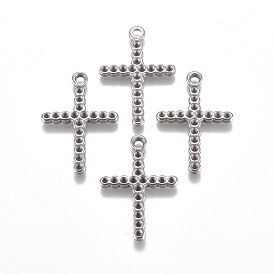 304 Stainless Steel Pendant Rhinestone Settings, Cross