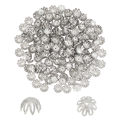 304 caps d'acier inoxydable, multi-pétale, fleur