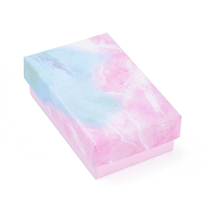 Картонная коробка для браслетов, с губкой внутри, прямоугольные