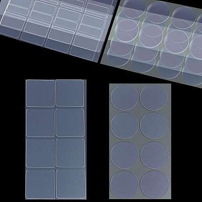 8 листы 2 стили прозрачный пластиковый противоударный бампер, овальная защитная наклейка для автомобиля, дверь, стена, холодильник, мебель, кабинет