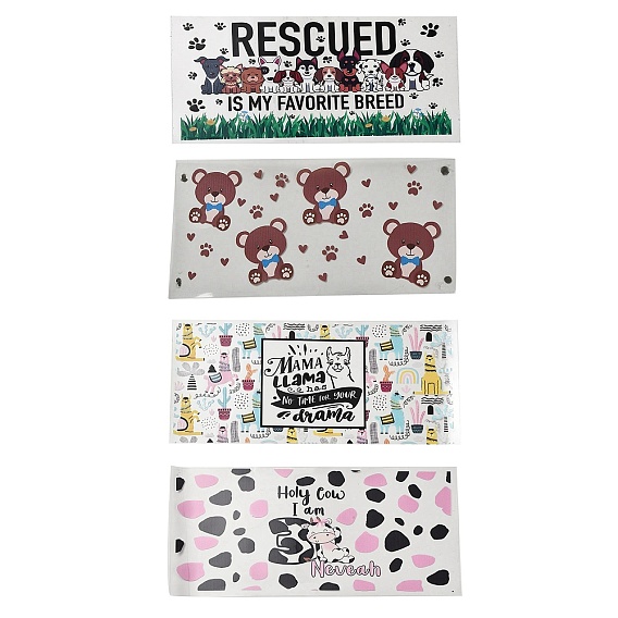 Прозрачная пленка с изображением животных, наклейки для переноса на стеклянные стаканы, Переводные наклейки на чашки из самоклеящейся пленки для домашних животных для поделок из чашек