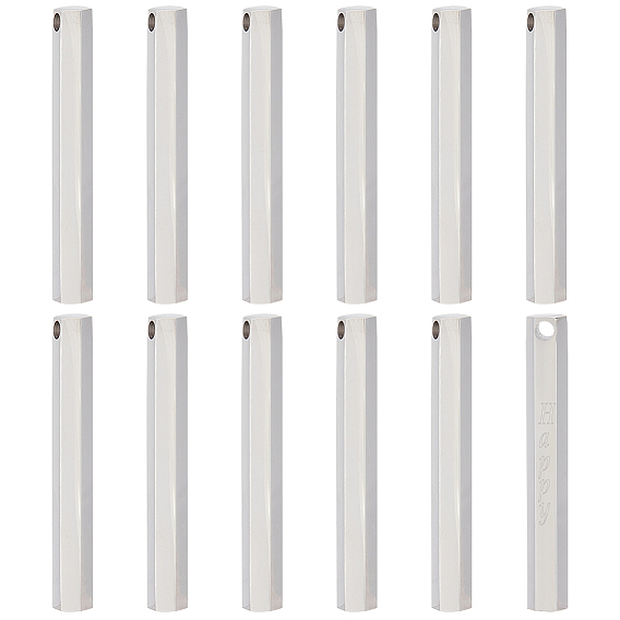 12Подвески из нержавеющей стали, шестиугольник