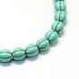 Synthetic Turquoise Bead Strands, Dyed, Pumpkin