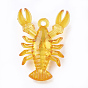 Transparent Acrylic Pendants, Lobster