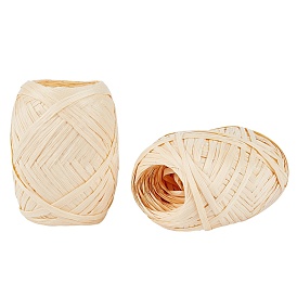Cordes en ficelle de raphia, pour emballage cadeau, artisanat de bricolage, décoration et tissage