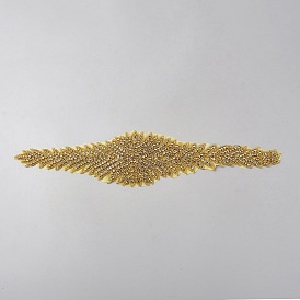 Seed Bead Cloth Hotfit Rhinestone, Diamond Shape