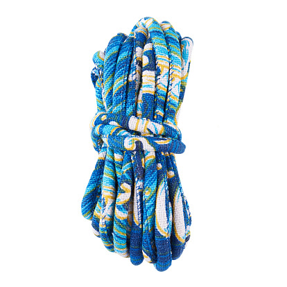 5m Cordons en polyester imprimés de motifs floraux ethniques, ronde