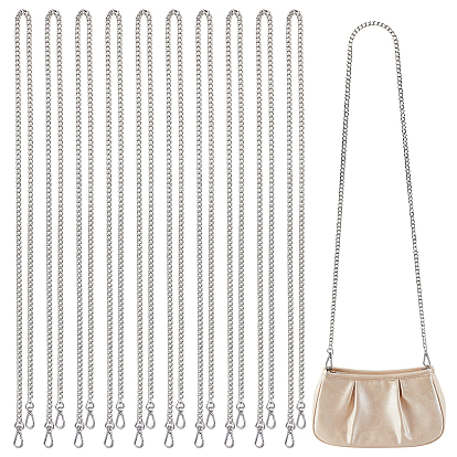 10шт. цепочки из цинкового сплава для сумок, с поворотными застежками, аксессуары для замены сумок