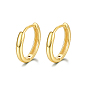 925 Sterling Silver Huggie Hoop Earrings, Round Ring, with S925 Stamp, for Women