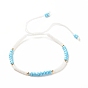 Glass Seed Beaded Bracelet, Adjustable Bracelet for Women
