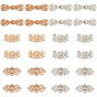 24 Sets 6 Style Alloy Snap Clasps, Closure Sewing Fasteners for Garment Accessories
