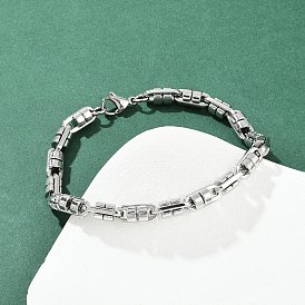 304 женские браслеты-цепочки со звеньями из нержавеющей стали, овальные