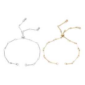 304 изготовление слайдера для браслета из плоской цепи из нержавеющей стали