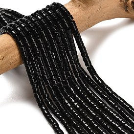 Природные обсидиана бисер нитей, диск, Heishi бусы