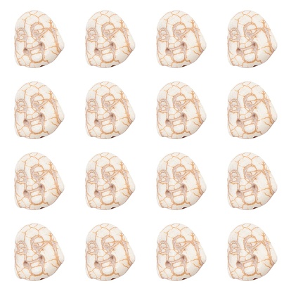 Synthetic Magnesite Beads, Buddha Head