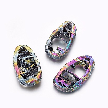 Гальванические подвески из натурального агата, слеза