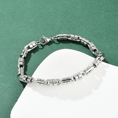 304 женские браслеты-цепочки со звеньями из нержавеющей стали, овальные