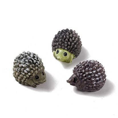 Mini Resin Display Decorations, Dollhouse Accessories, for Home Office Tabletop, Hedgehog