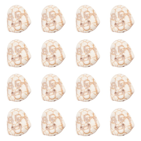 Synthetic Magnesite Beads, Buddha Head