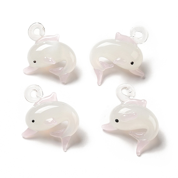 Подвески лэмпворк ручной работы, прелести дельфинов