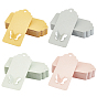 200 Pcs 4 Colors Paper Display Card, with Butterfly Pattern