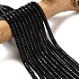Природные обсидиана бисер нитей, диск, Heishi бусы