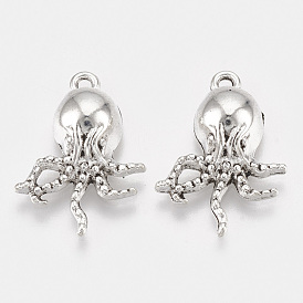Tibetan Style Alloy Pendants, Octopus