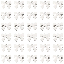 30шт. 316л. подвески из хирургической нержавеющей стали, лазерная резка, бантом прелести