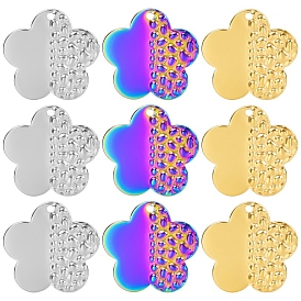 304 подвески из нержавеющей стали, цветочный шарм