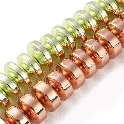 Гальванические нити из синтетических немагнитных гематитовых бусин, блюдце бусины