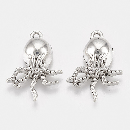 Tibetan Style Alloy Pendants, Octopus