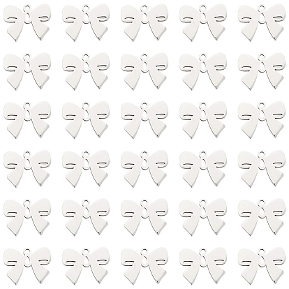 30шт. 316л. подвески из хирургической нержавеющей стали, лазерная резка, бантом прелести