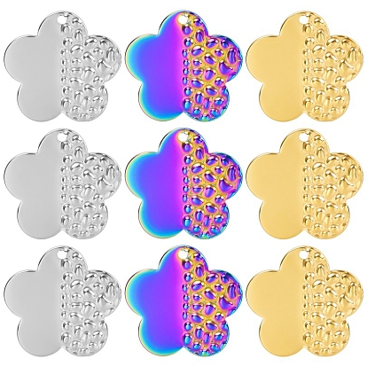 304 подвески из нержавеющей стали, цветочный шарм