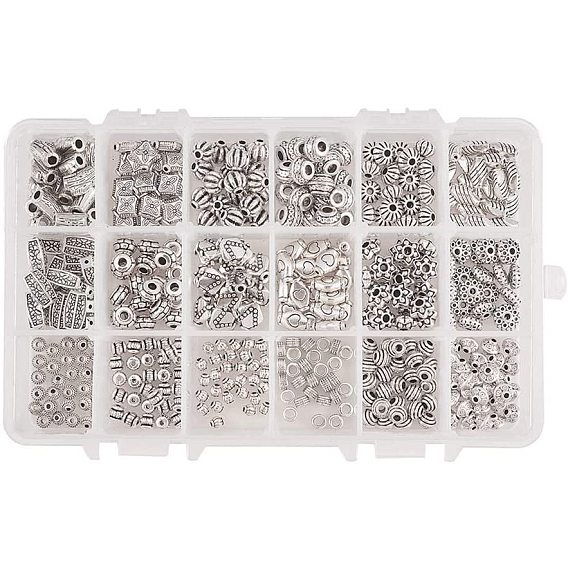 Tibetan Style Alloy Spacer Beads, Mix Shapes
