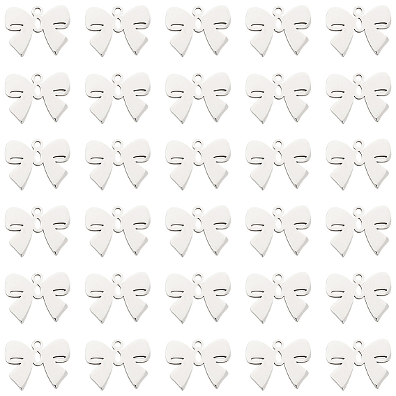 30шт. 316л. подвески из хирургической нержавеющей стали, лазерная резка, бантом прелести