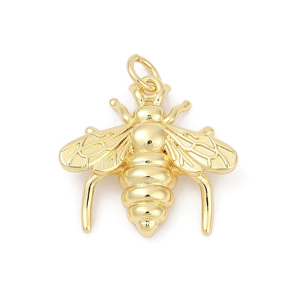 Латунные подвески, прелести пчел, долговечный, без свинца и без кадмия, стойки покрытие, с целью перехода в кольце