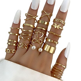 Alloy Finger Rings, Mixed Style