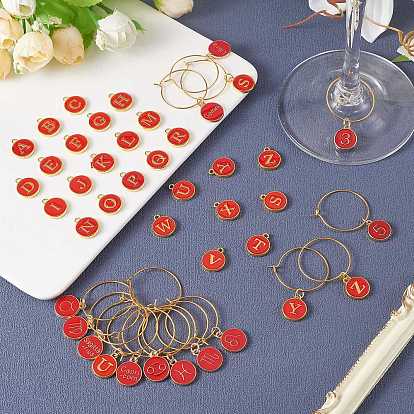 China Factory DIY Wine Glass Charms Making Kits, Including Brass