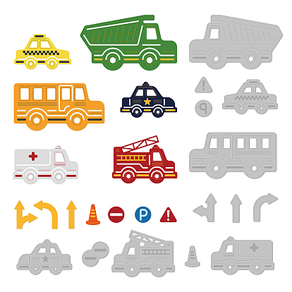 Трафареты для резки штампов из углеродистой стали, для diy scrapbooking, Фотоальбом, декоративная бумага для тиснения, цвет нержавеющей стали, модель автомобиля