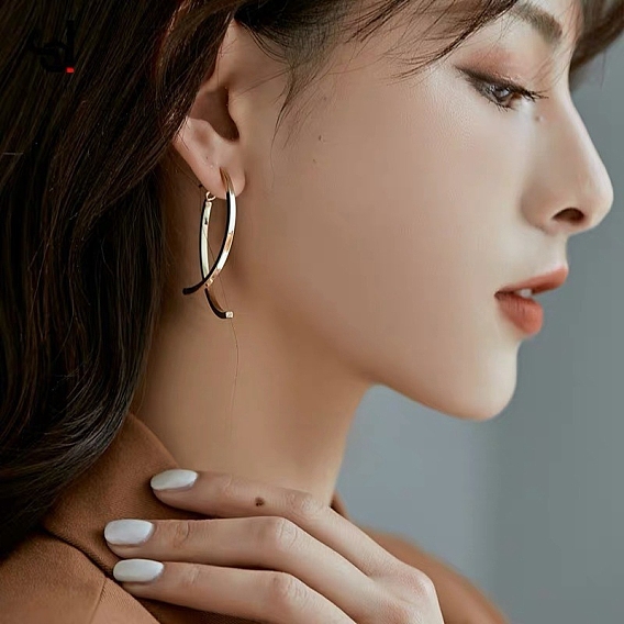 Boucles d'oreilles en alliage pour femmes, avec une épingle en argent sterling