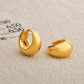 Латунные серьги обруча