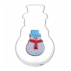 304 Stainless Steel Christmas Cookie Cutters, Cookies Moulds, DIY Biscuit Baking Tool, Snowman