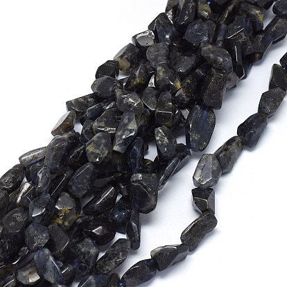 Natural Cordierite/Iolite/Dichroite Beads Strands, Nuggets