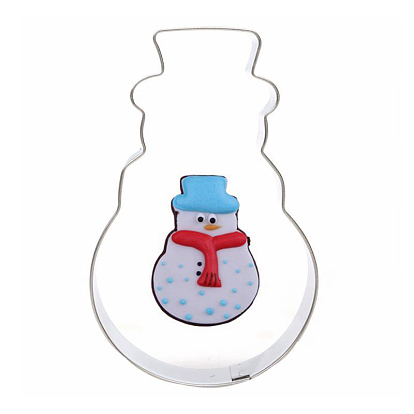 304 Stainless Steel Christmas Cookie Cutters, Cookies Moulds, DIY Biscuit Baking Tool, Snowman