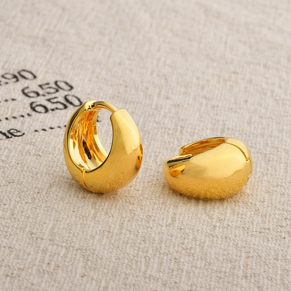 Латунные серьги обруча