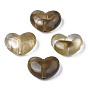 Perles acryliques transparentes, deux tons, style de pierres fines imitation, cœur