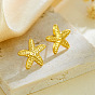 304 Stainless Steel Stud Earrings, Starfish